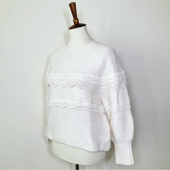 EXPRESS Lace Knit Sweater Size S - Picture 5 of 11